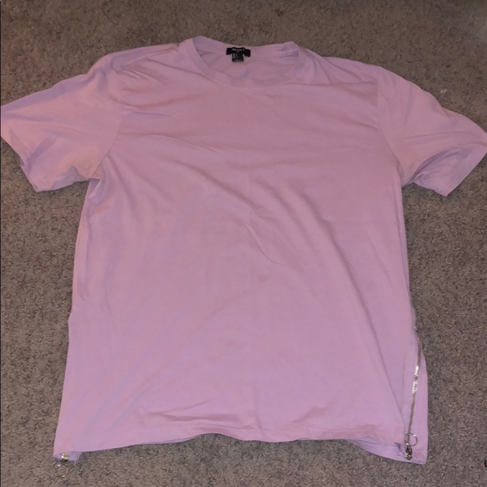 Forever 21 side zip tee